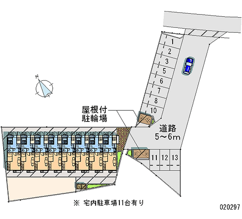 レオパレスインバルカ 月極駐車場