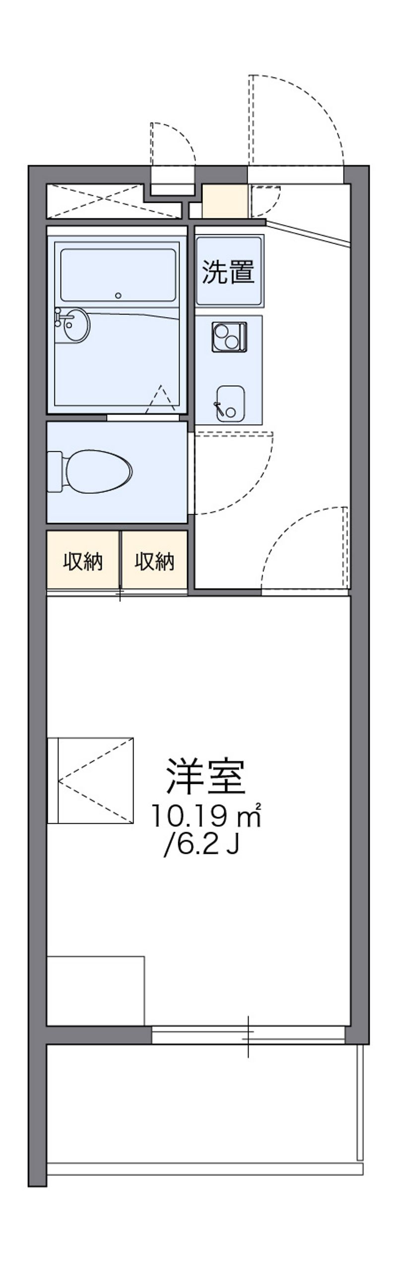 レオパレスハーモニーランドⅠ 間取図
