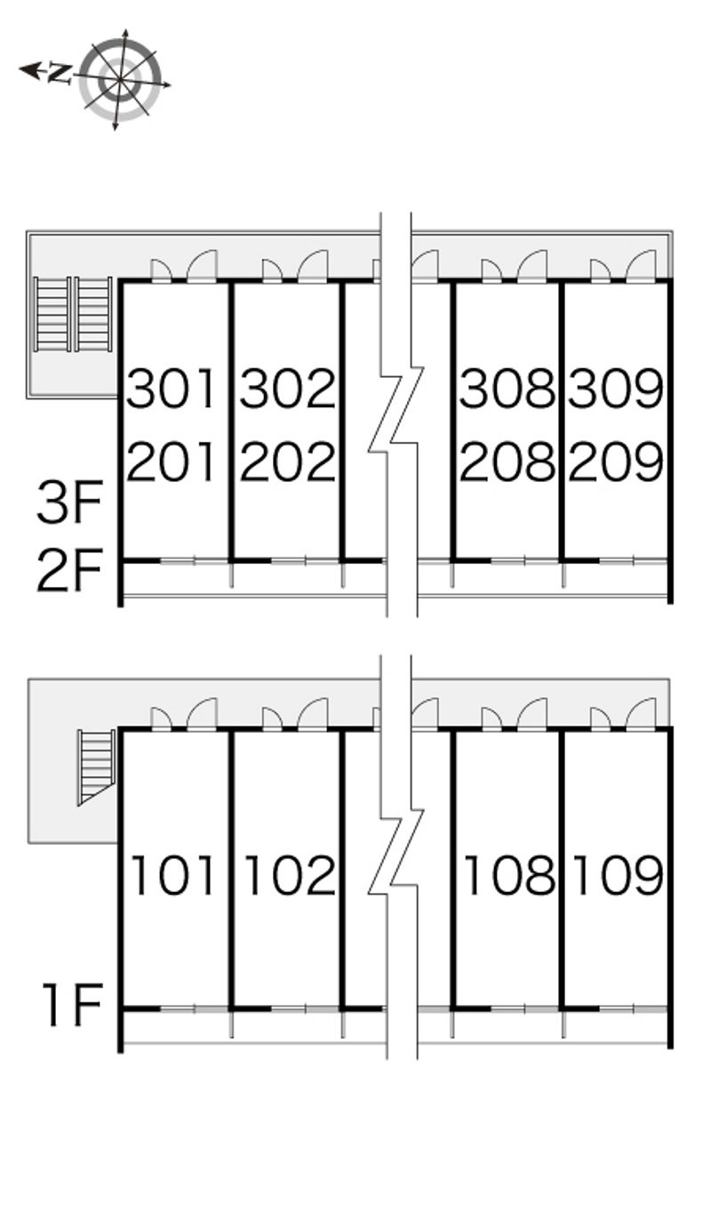 レオパレス泉 間取配置図