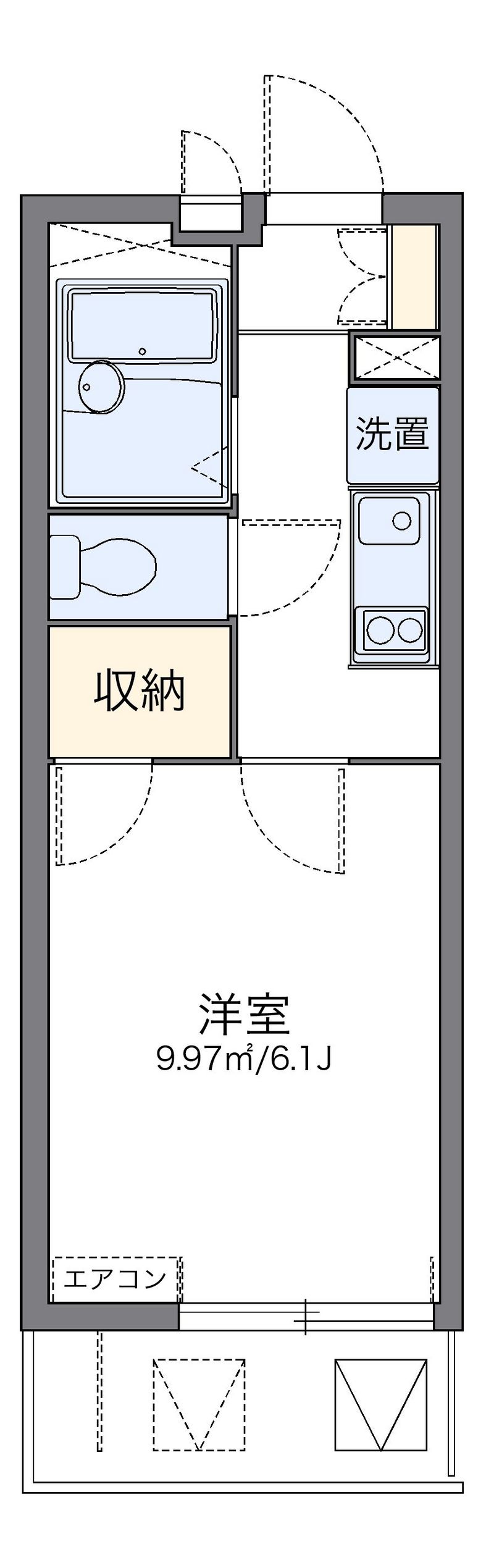 レオパレスタウンコート 間取り