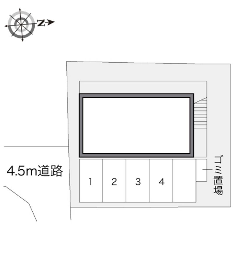 レオパレス市川屋Ⅱ 配置図