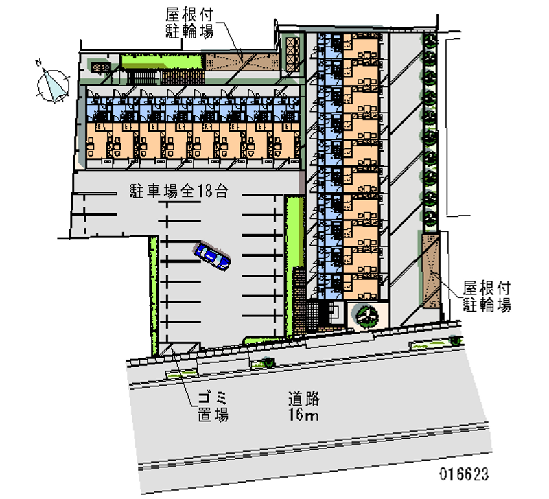 16623月租停车场