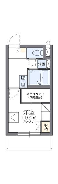 レオパレスヴィルヌーブ川崎Ａ 間取図
