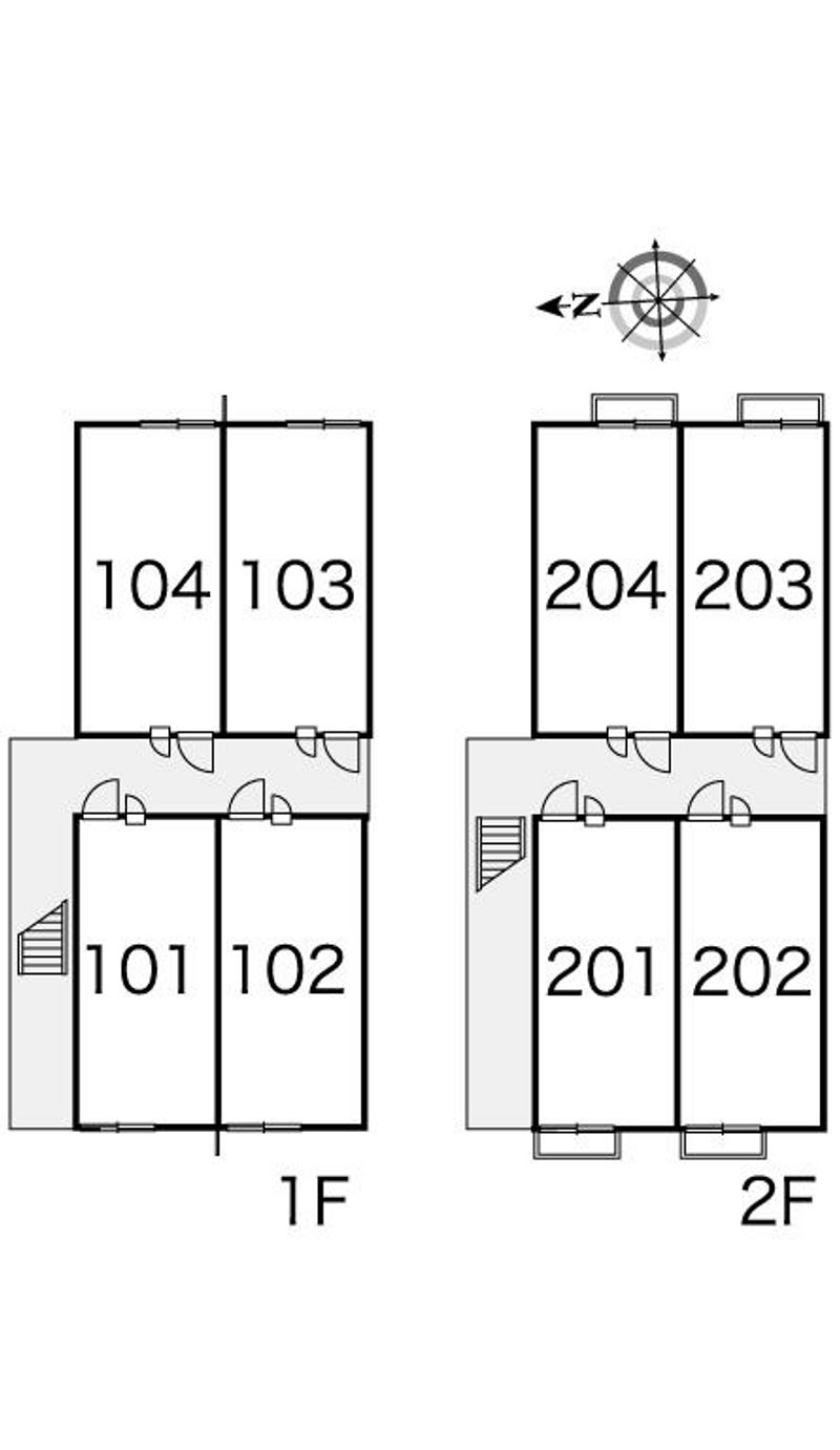 レオパレス蘭 間取配置図