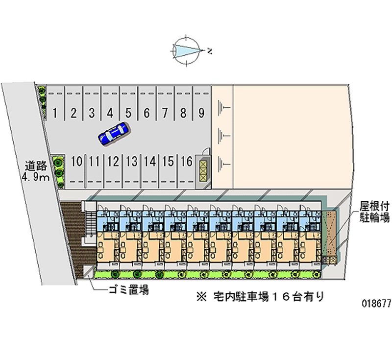 18677月租停車場