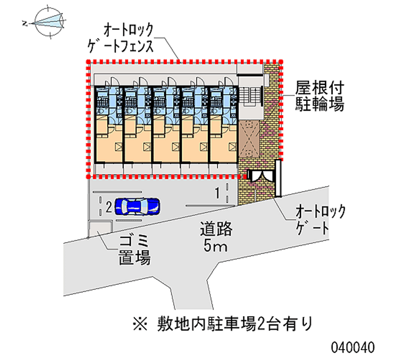 レオパレスＭＯＴＯＨＡＭＡ 区画図