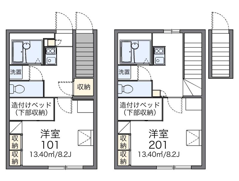 レオパレス西部 間取図