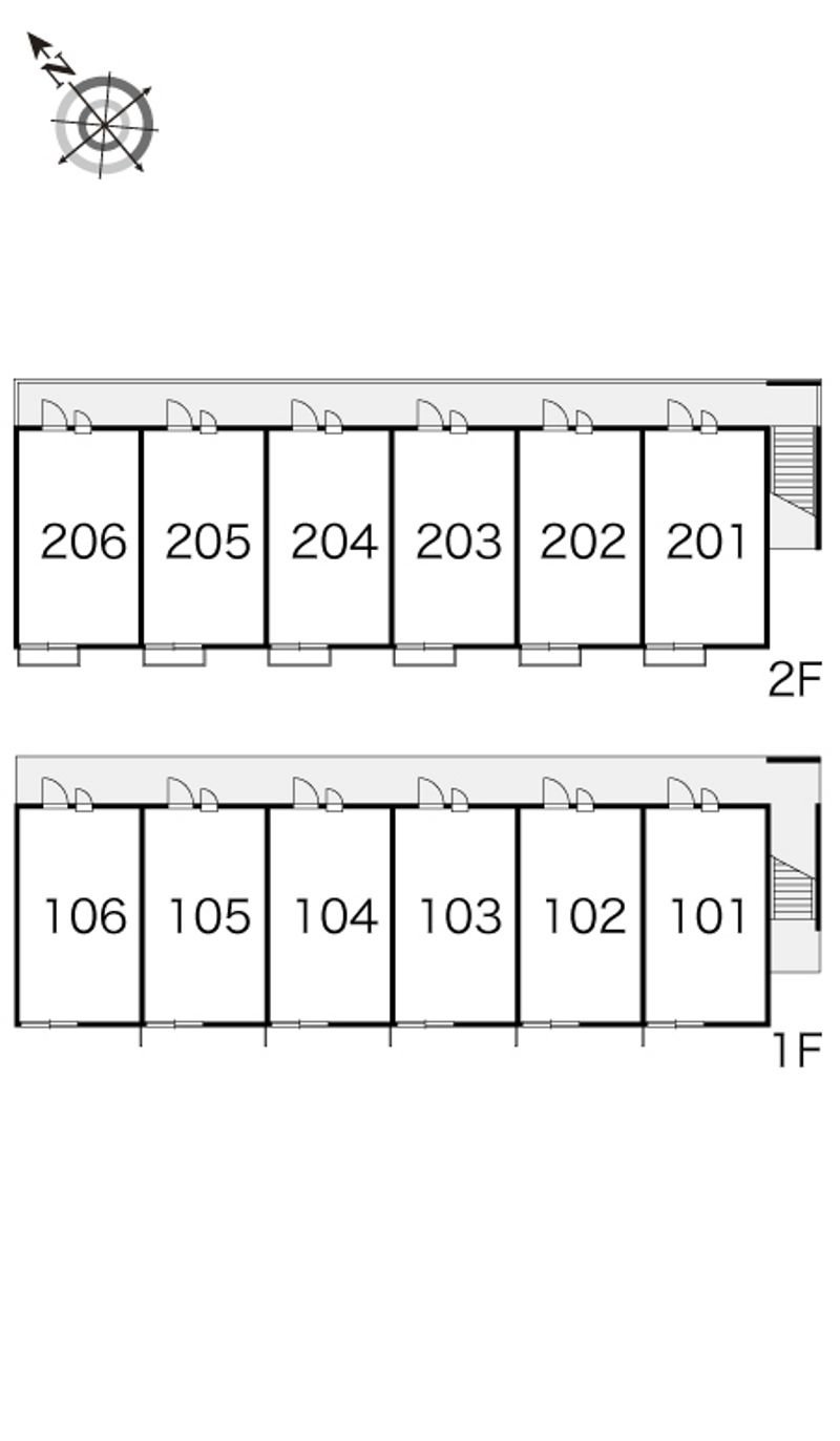 レオパレスＫＯＴＯＢＵＫＩ　Ⅱ 間取り配置図