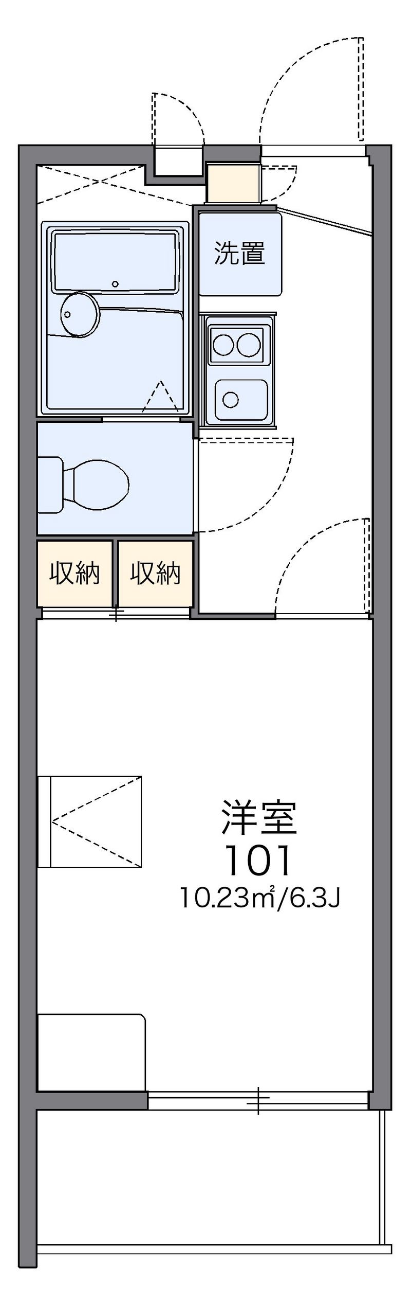レオパレスＷＡＫＡＢＡｓｅｋｉ 間取図