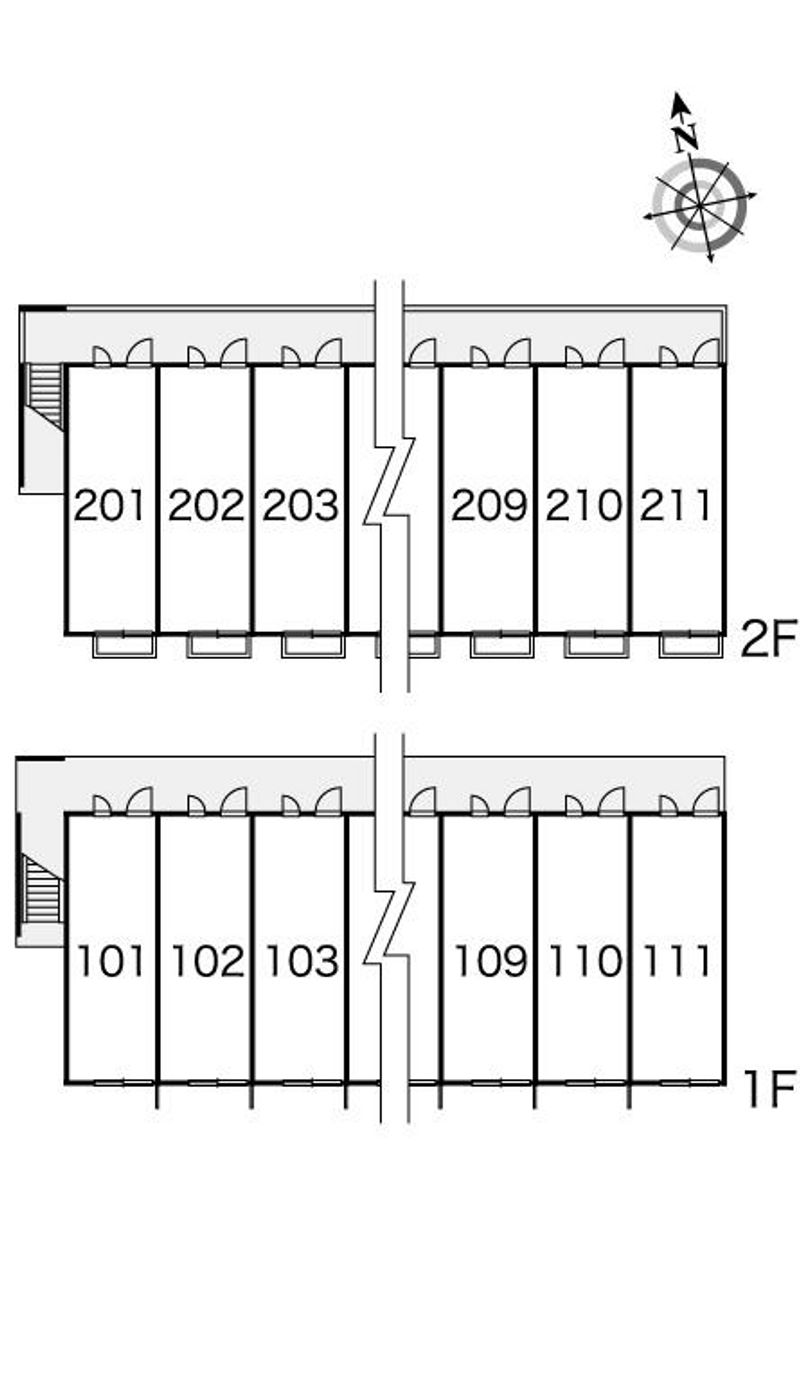 レオパレスエスポワール 間取配置図
