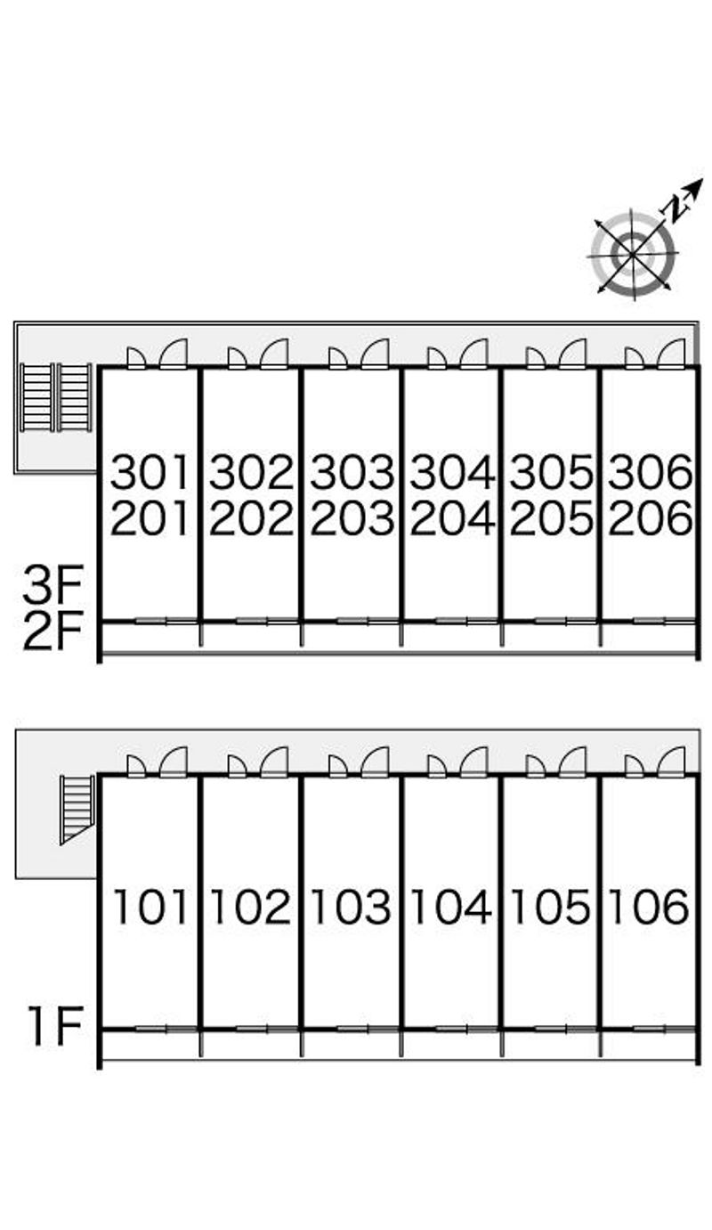 レオパレスＨｉｒａｎｏ 間取配置図