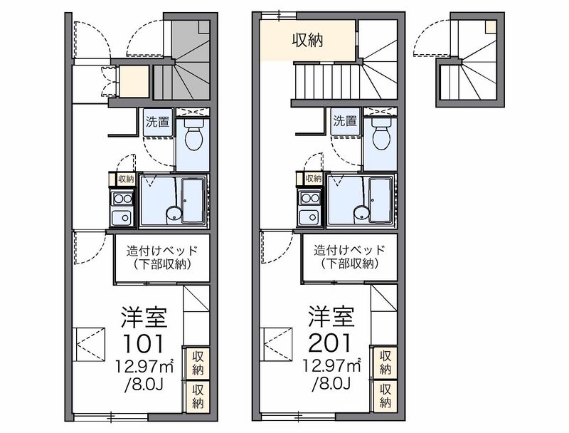 レオパレスアクシス 間取図