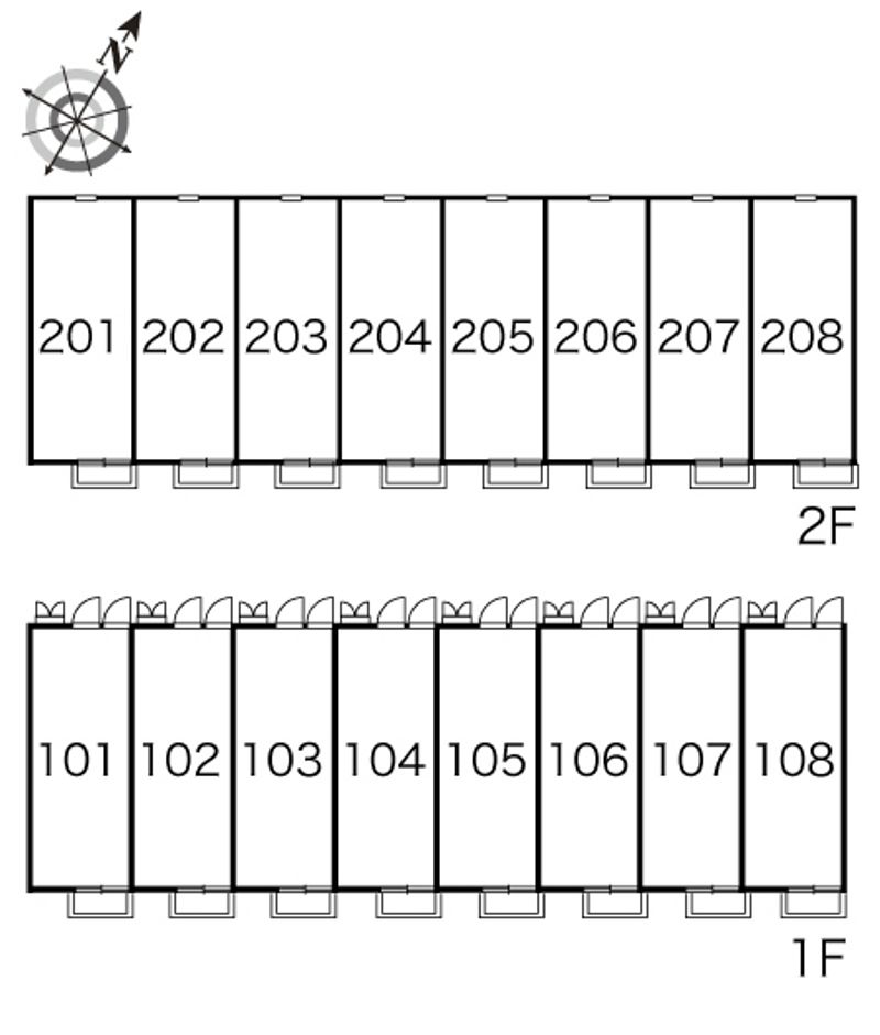 レオパレスハニーランド 間取り配置図