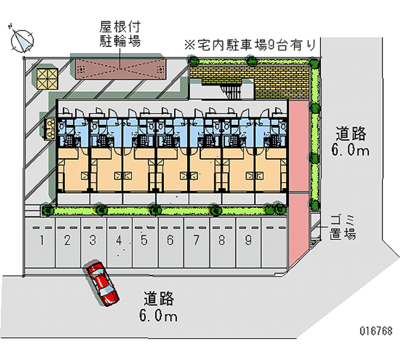 レオパレス古島ＨＩＧＡ 月極駐車場