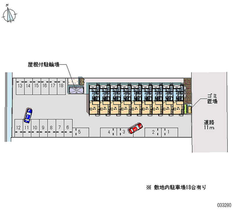 レオパレスドラクマの里 月極駐車場