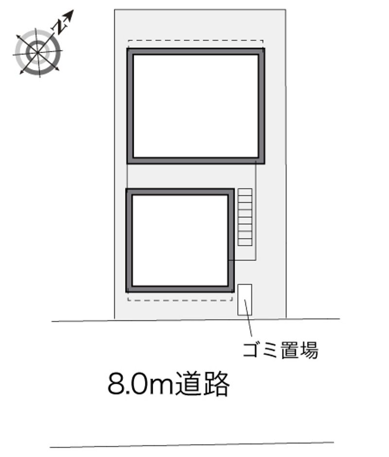 レオパレス杉壱番館 配置図