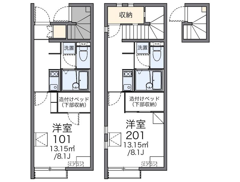 レオネクストＨＩＧＨＷＯＯＤⅠ 間取図