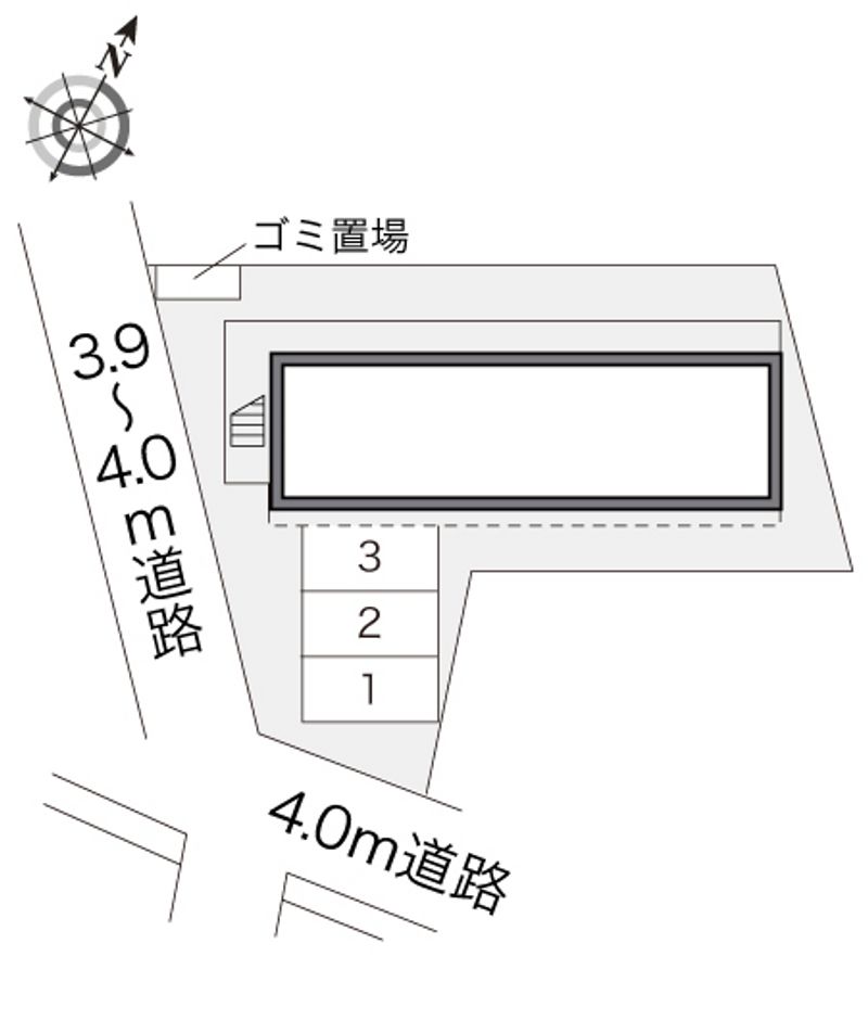 レオパレス五十川 配置図