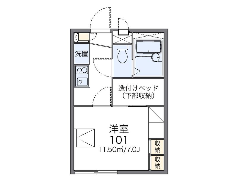 レオパレスプリマベーラ 間取図
