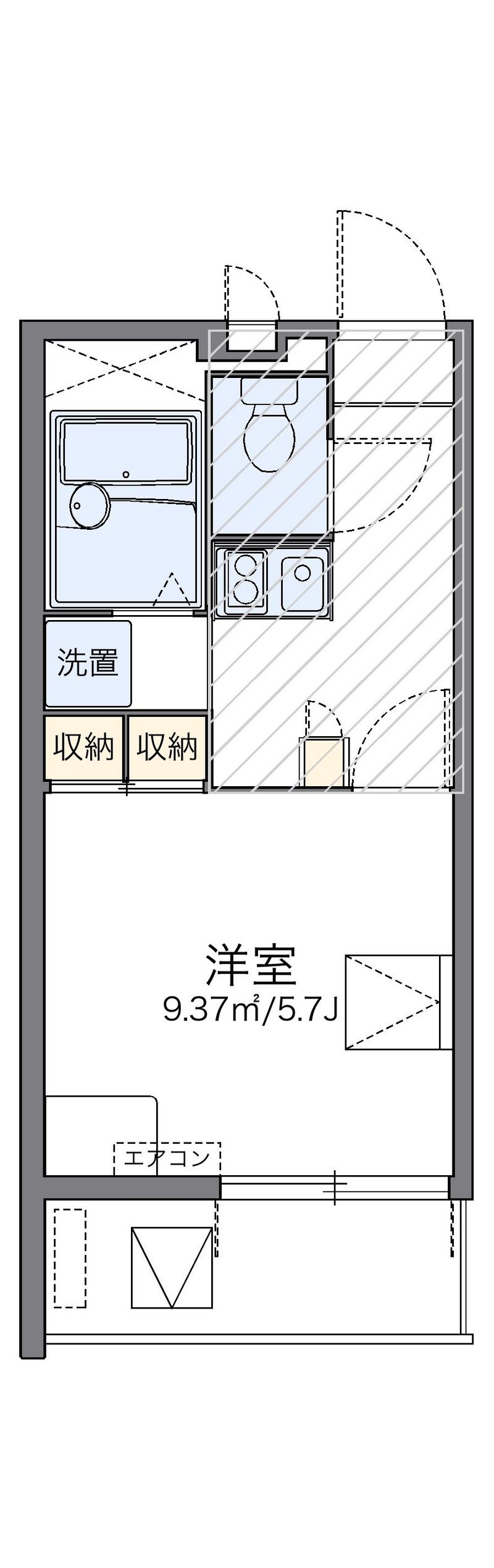 レオパレスＮｅｗ　リベラルⅡ 間取り