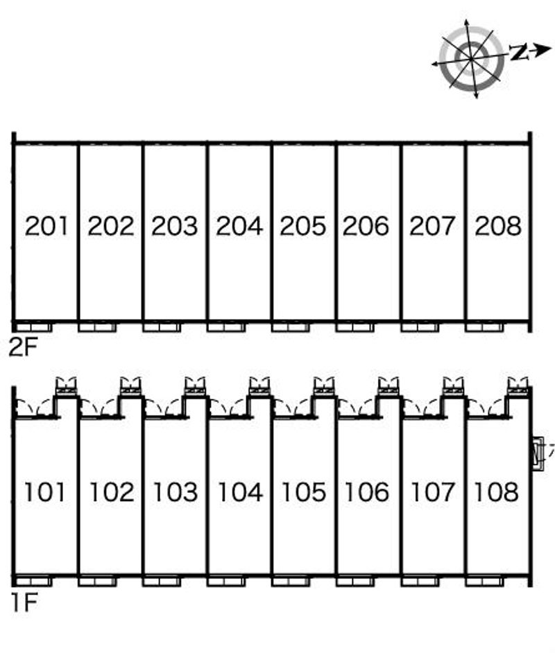 レオネクストプラシード　Ａ 間取配置図