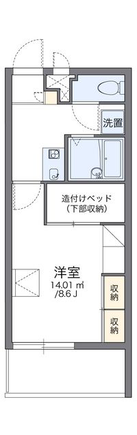 レオパレス向日葵 間取り図