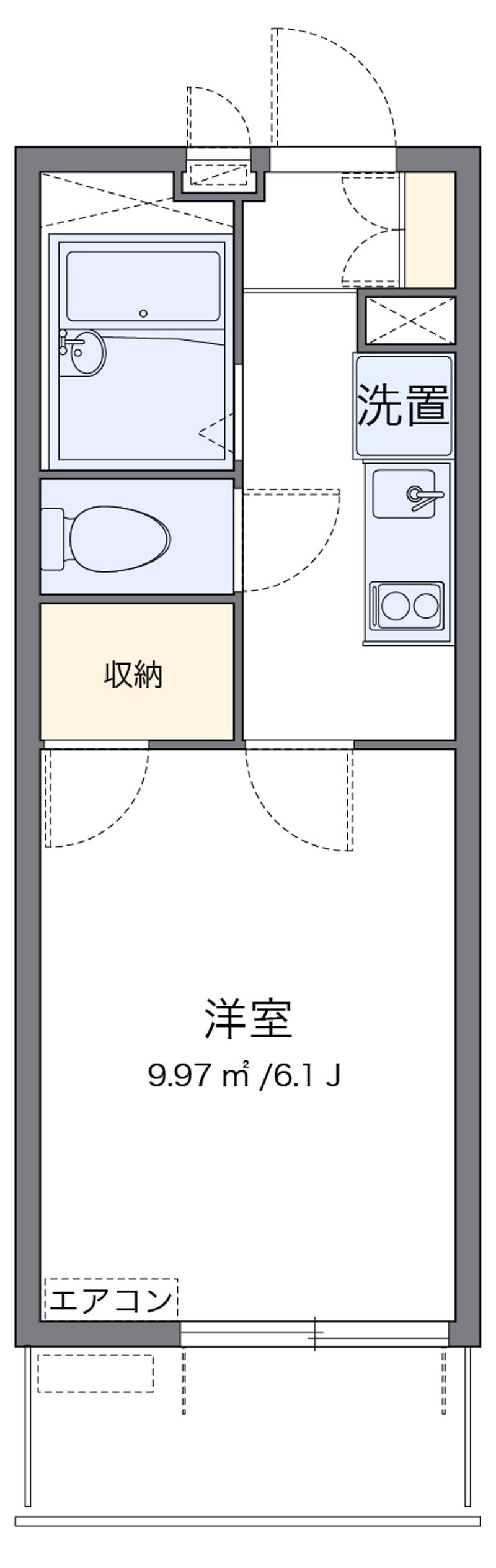 レオパレスＳＨＩＢＩＲＡＫＩ 間取図