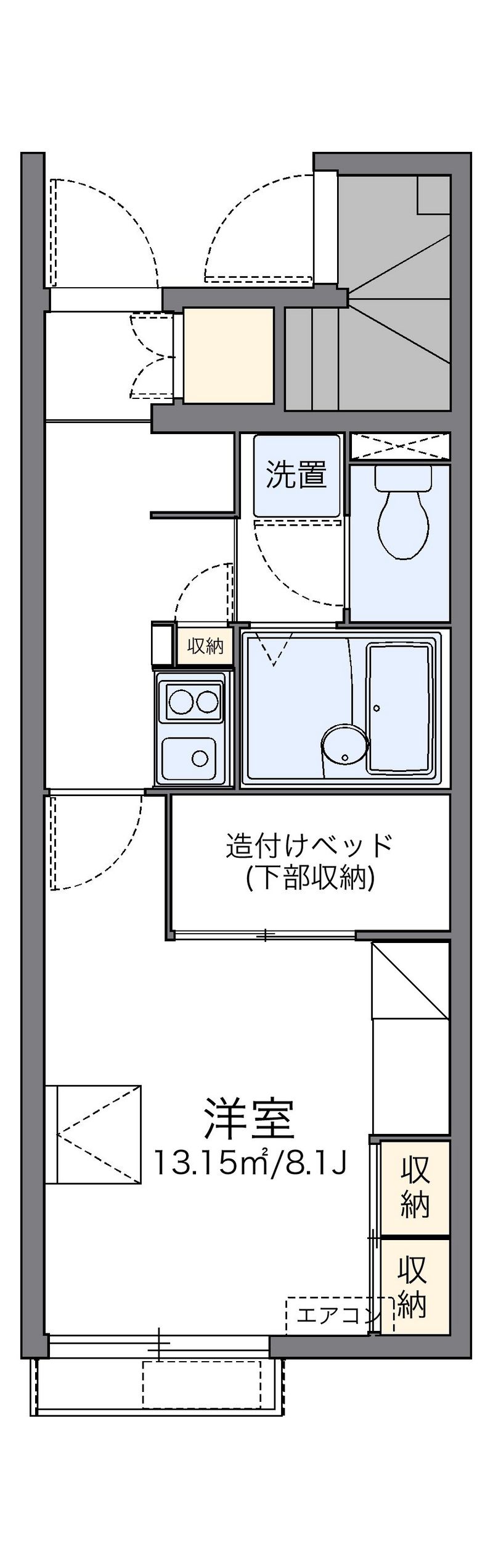 レオパレスＳｈｕ＆Ｋｅｉ　Ｎ 間取図