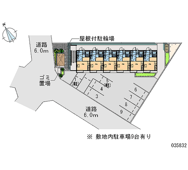 レオパレス秋豊Ⅱ 月極駐車場