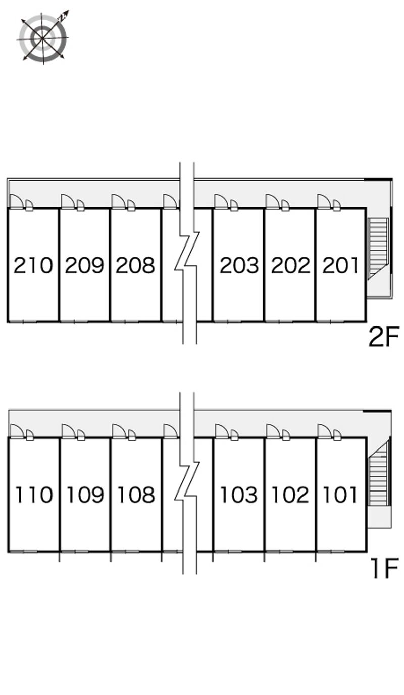 レオパレスクオリア 間取配置図