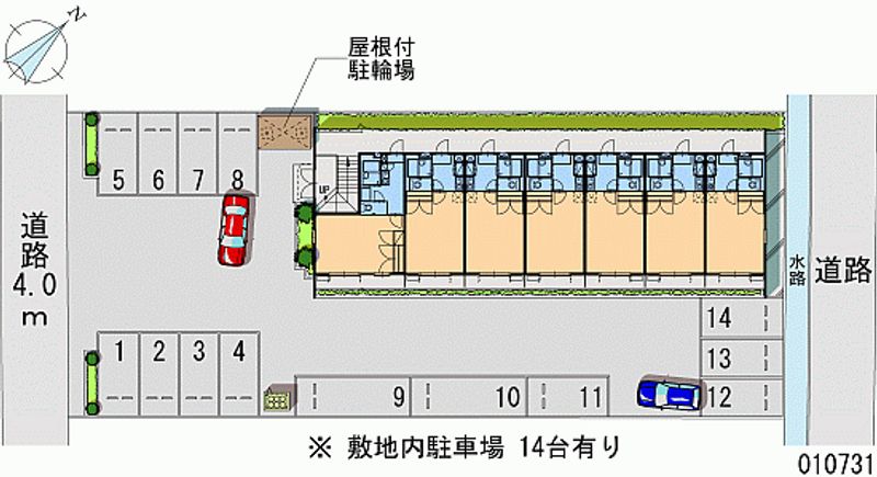 レオパレスパストラル 月極駐車場