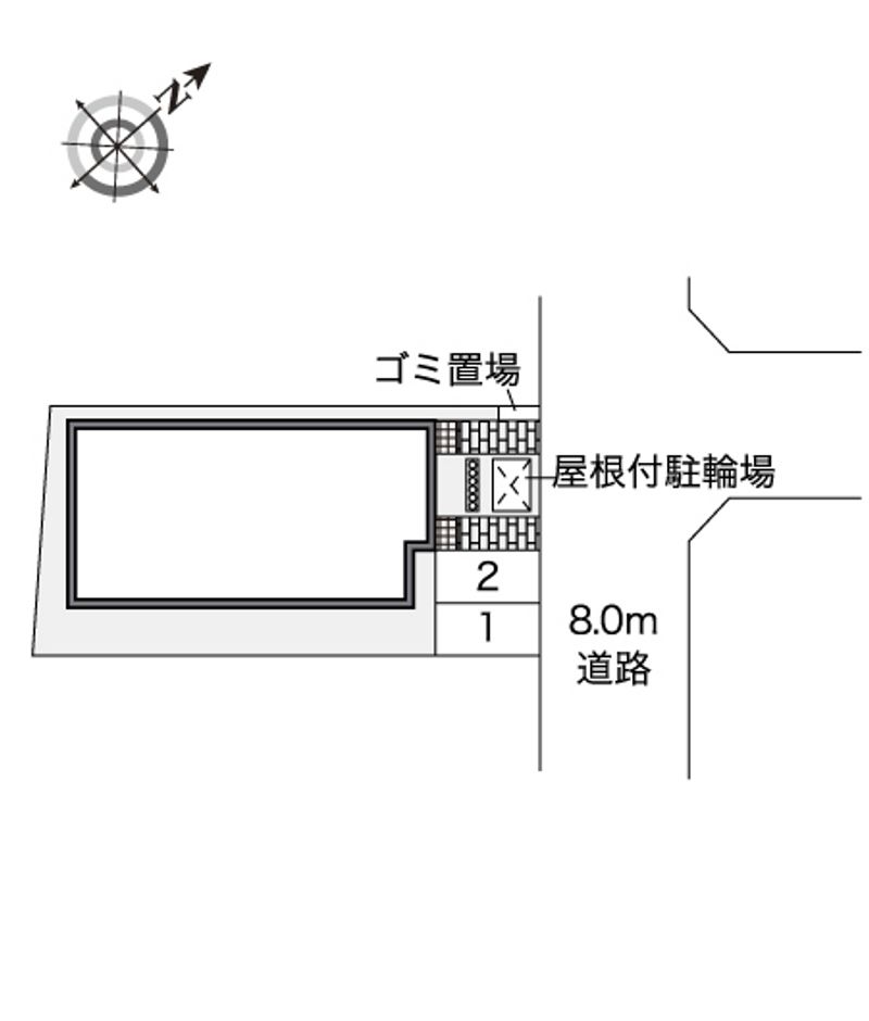 レオパレスサンシロイシ 配置図