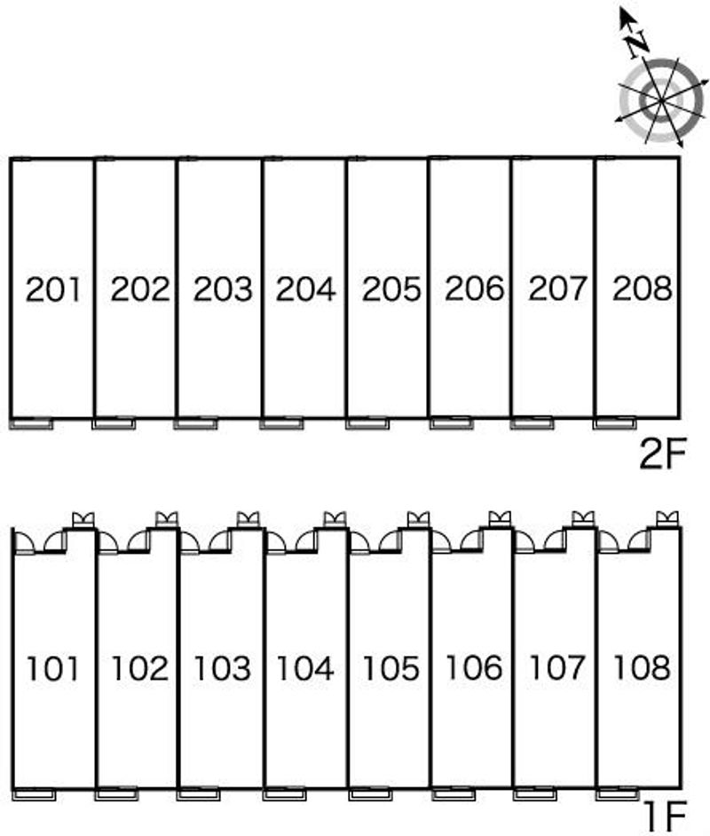 レオパレスＳＳタナカニシ 間取り配置図