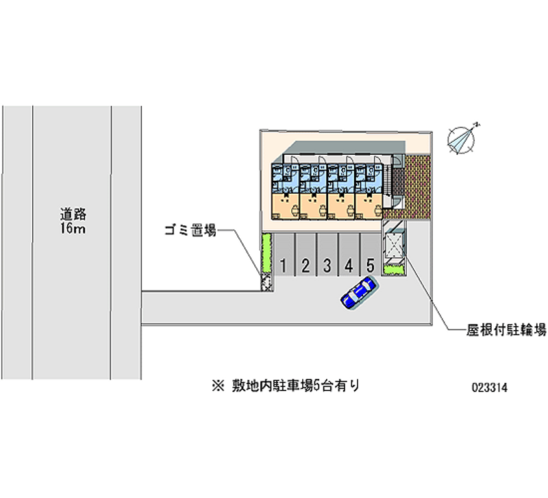 レオパレス大麻新町 区画図