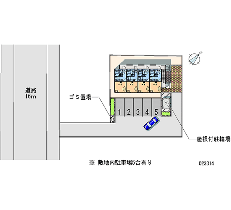 レオパレス大麻新町 月極駐車場