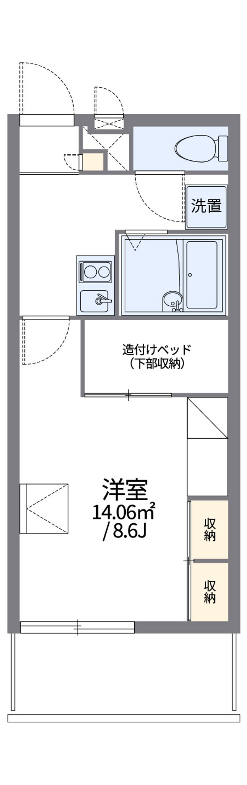 レオパレスＬａ　Ｖｉｓｔａ 間取図