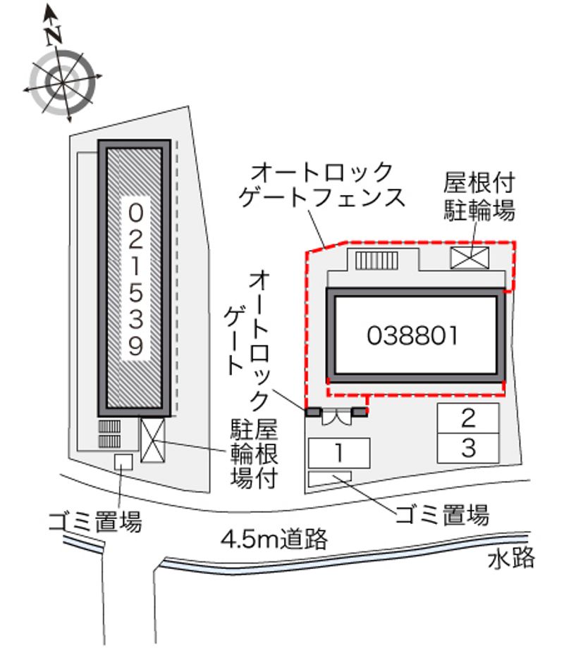 レオパレスハイムシード 配置図