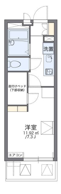 レオパレスヴィラモンド 間取り図