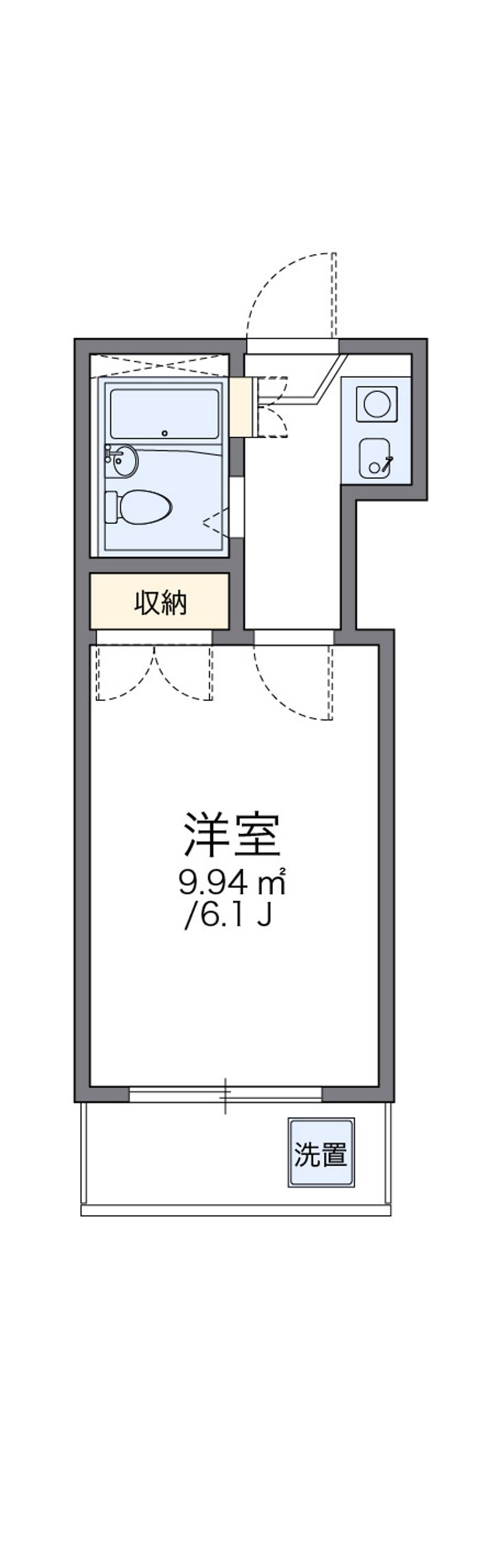 レオパレス八幡新田第１ 間取図