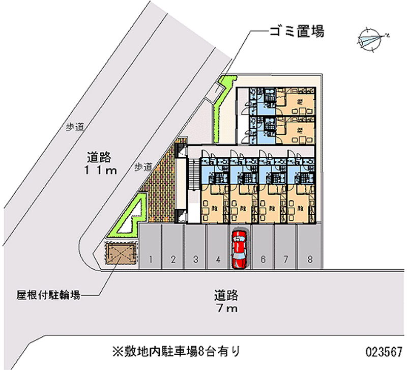 レオパレスサン　インレットⅡ 月極駐車場