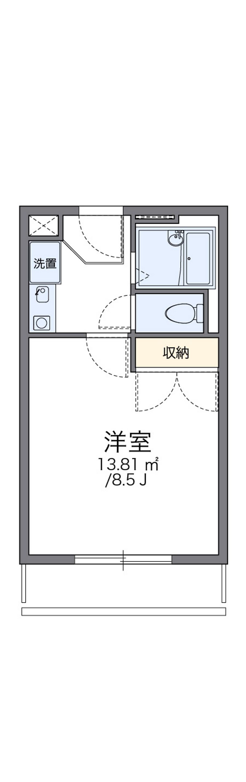 レオパレスサニーヒル 間取図