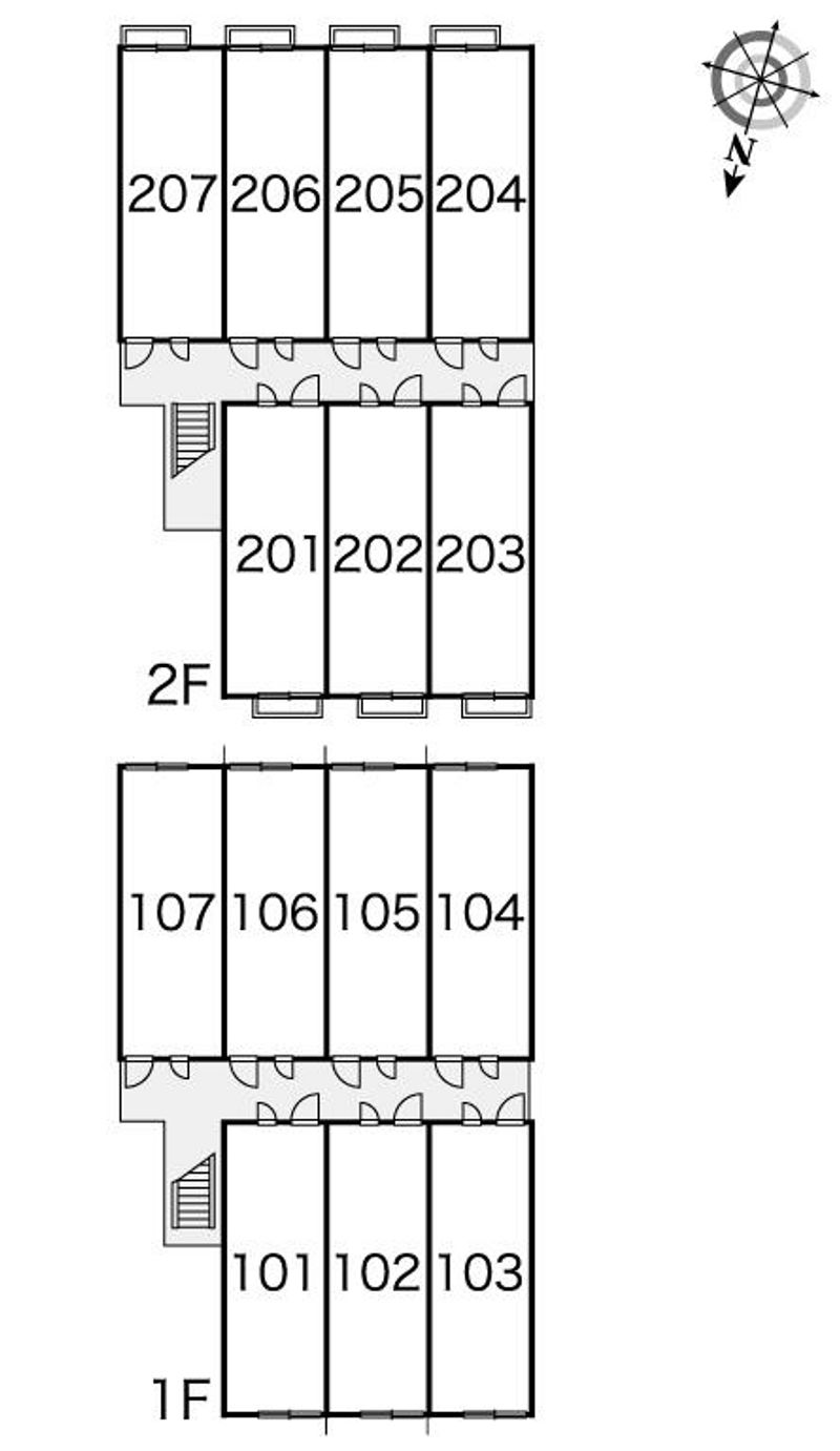レオパレス葵 間取配置図