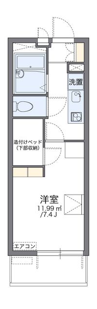 レオパレスコンフォート大津京 間取り図