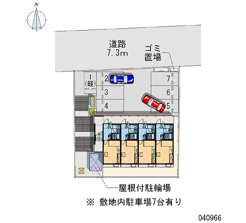 レオパレスクレシア 月極駐車場