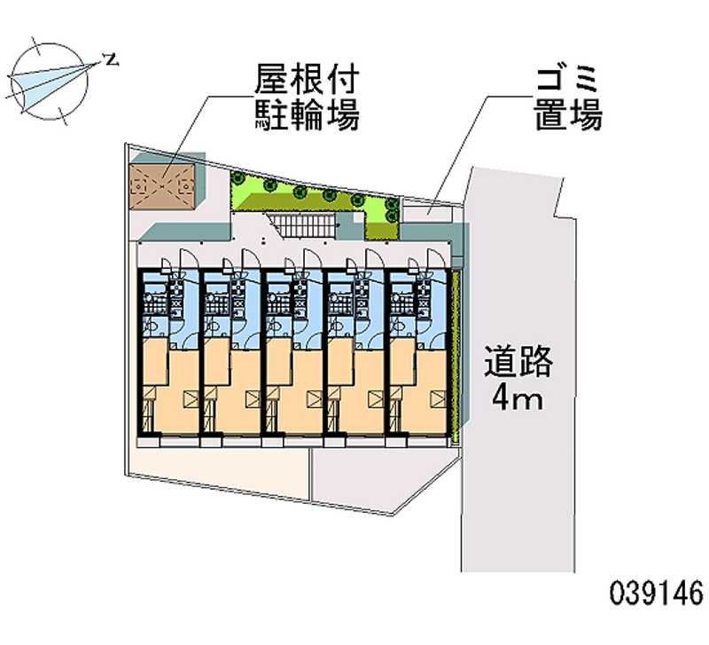 レオパレスオリザ田無 区画図
