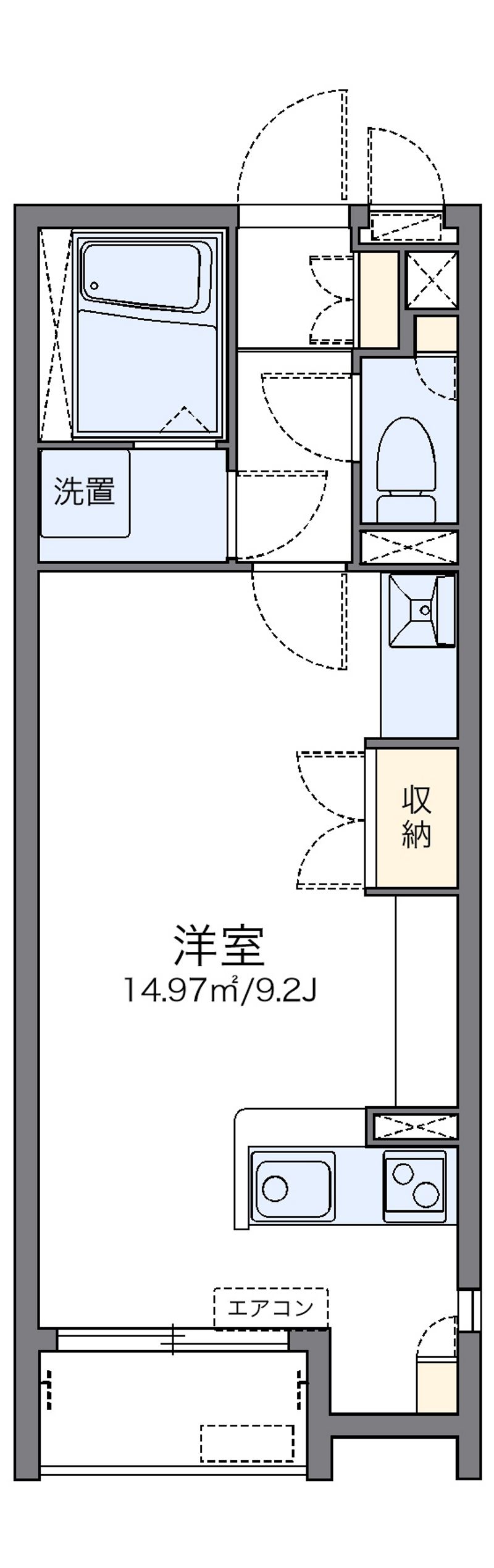 レオネクストニューキッショー 間取図