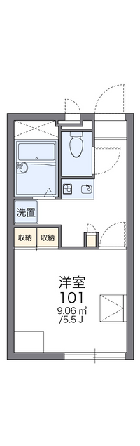 レオパレスポートビラ 間取り図