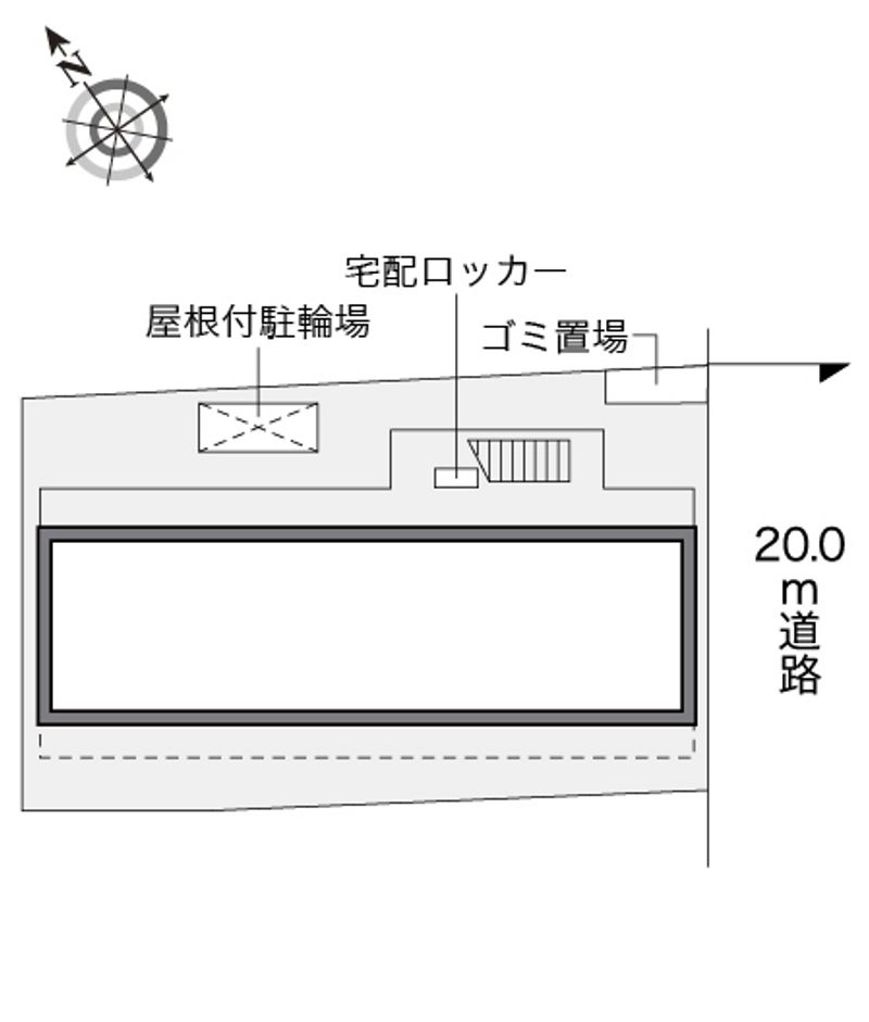 レオパレス船橋湊町 配置図