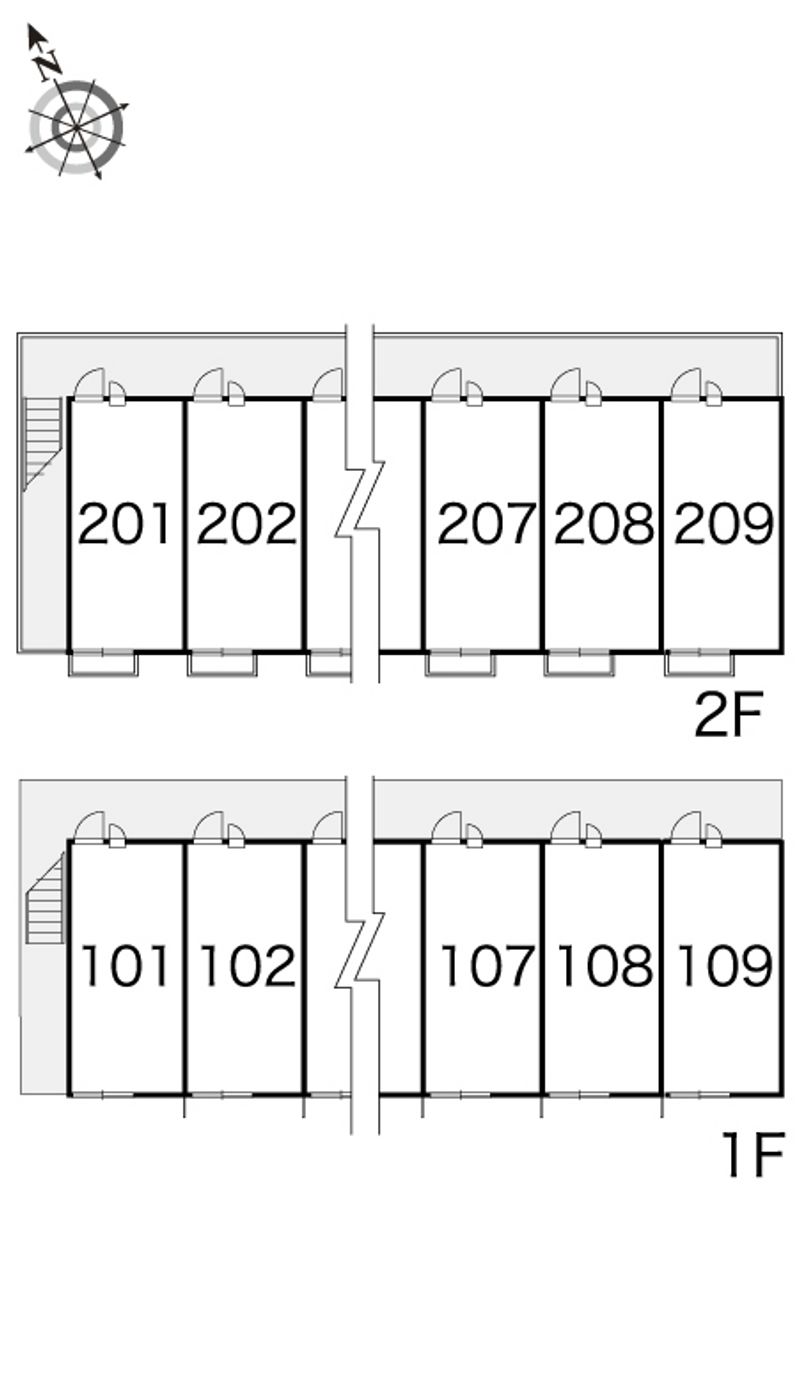 レオパレスサンハイム 間取配置図