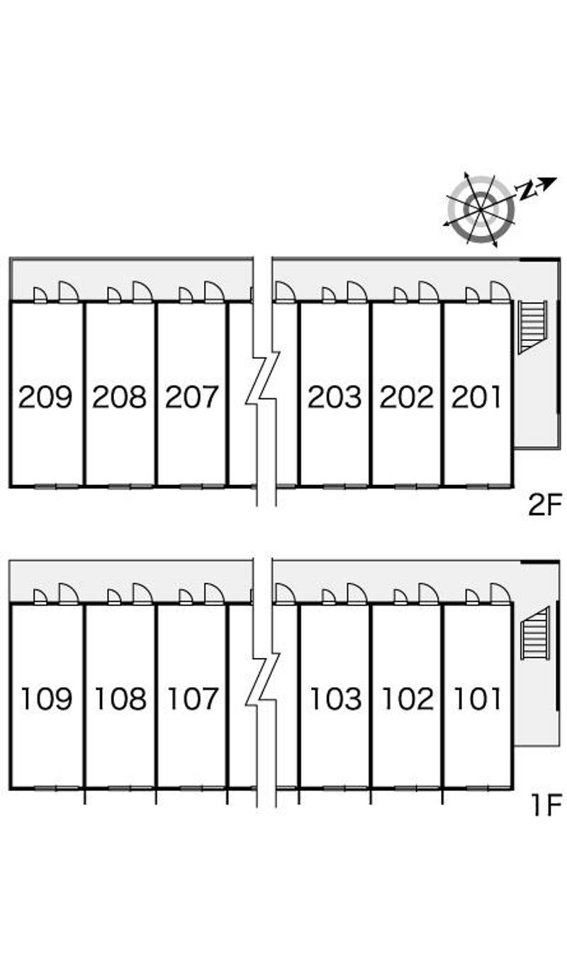 レオパレス方八町 間取配置図